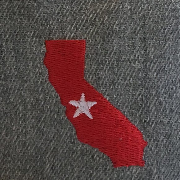 New California Republic Snapback Hat Red/Gray - Picture 5 of 6